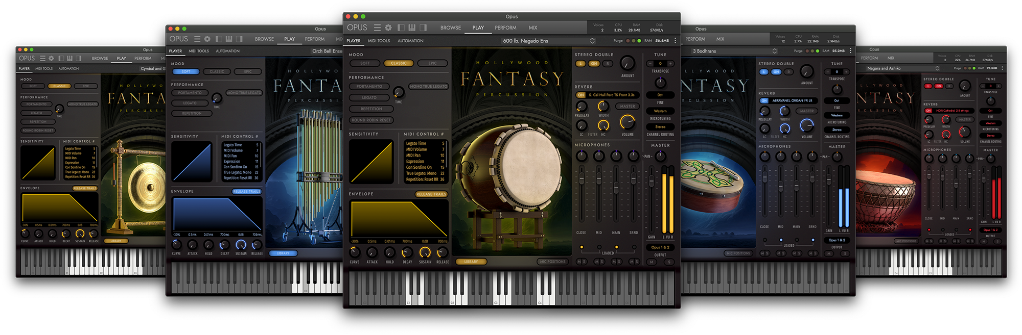 Hollywood Fantasy Percussion Interfaces