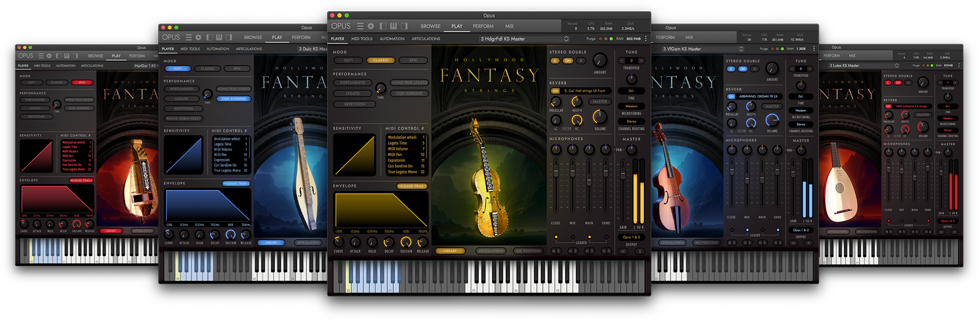 Hollywood Fantasy Orchestra Interfaces